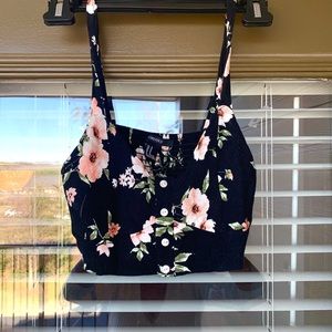 Cropped floral top
